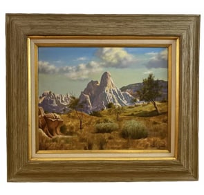 1985 Landscape Oil painting by Maurice Green