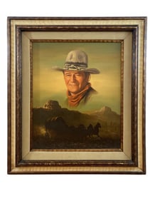John Wayne Oil Painting on Canvas by Peter Shinn