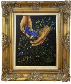 Blueberry Harvest- A. O. Smith - Oil on Canvas