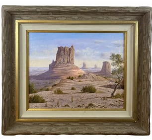 Navajo Arizona by Maurice Green-1989 Oil on Canvas