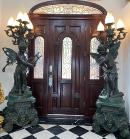 Life Size Bronze floor Lamps
