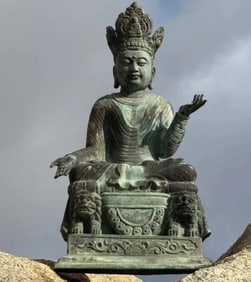 Large Buddha Bronze Sculpture