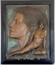 Large Bill Mack Bronze Relief