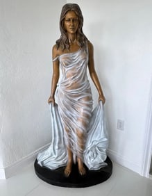 Life Size Bronze Lady Statue