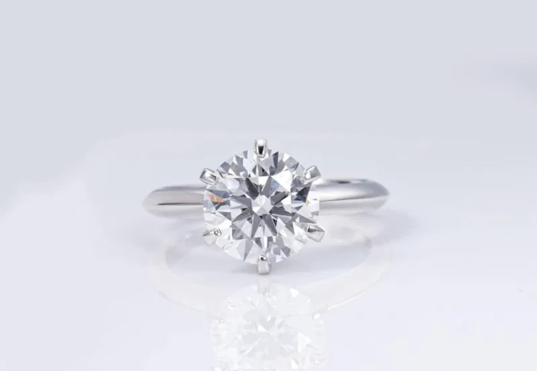 3.02 Carats Diamond Ring 18k White Gold (1 of 5)