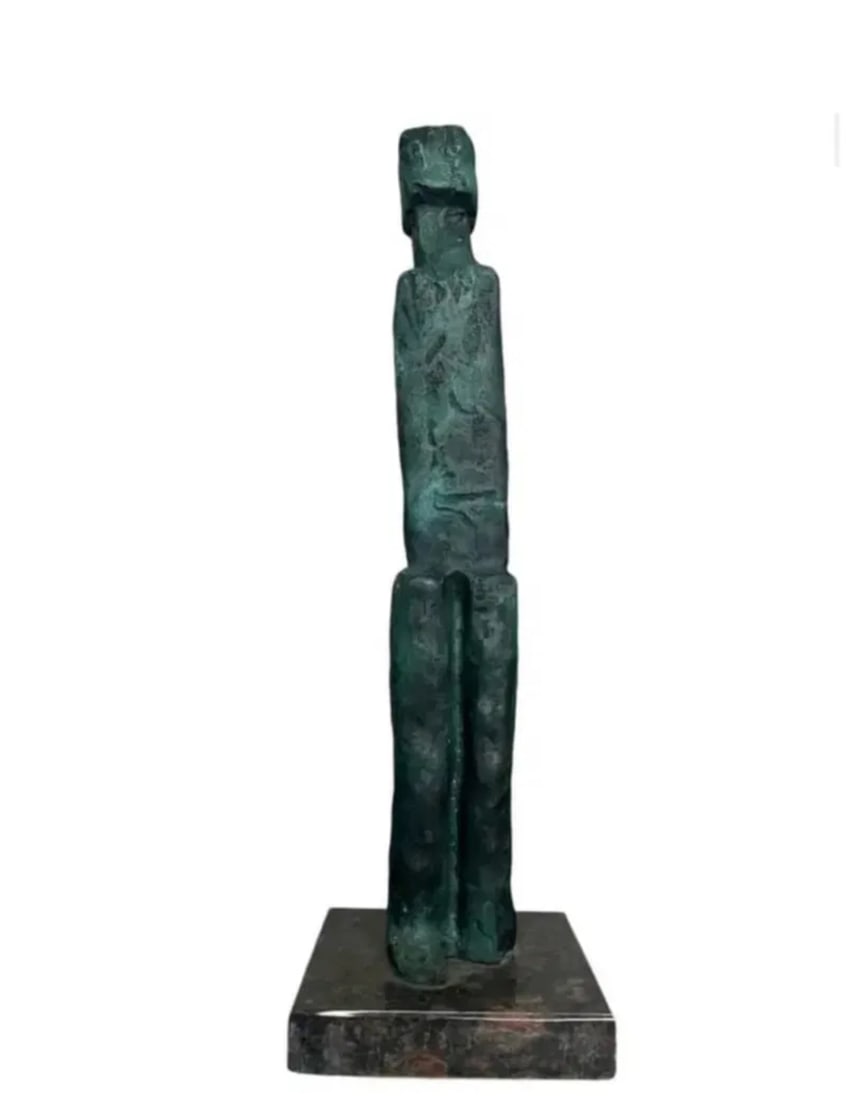 Fritz Wotruba Abstract Large Bronze Sculpture: Size: 19 in x 6 in x 5 in