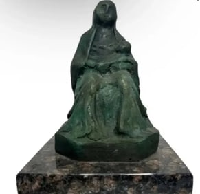 Santa Fe Mother and Child Bronze Sculpture