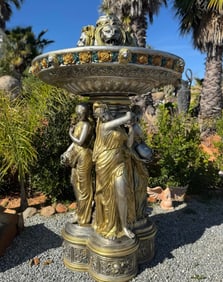 Four Season Ladies Bronze Fountain Statue
