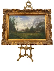 Landscape Oil Painting Signed by Henry Mroan