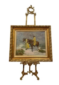 Western Cowboys Oil Painting by G. Bondad