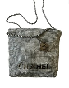 Chanel Silver Evening Bag
