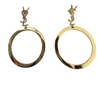 YSL Large Hoop Earrings