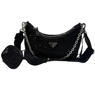 Prada Re-Edition 2005 crystal-embellished shoulder bag