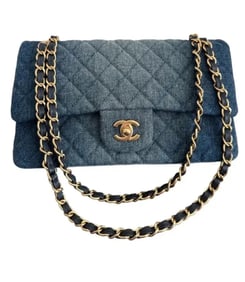 Chanel Classic Denim Top Handle Handbag