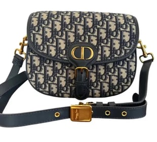 DIOR BOBBY BAG Blue Dior Oblique Jacquard Medium