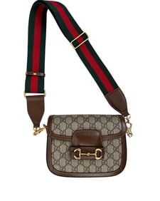 Gucci Horsebit 1955 Flap cloth crossbody bag