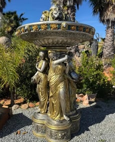 Four Season Ladies Bronze Fountain Statue