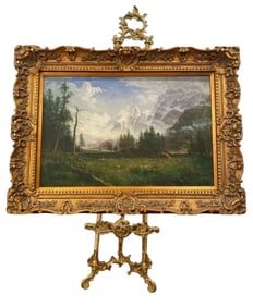 Landscape Oil Painting Signed by Henry Mroan