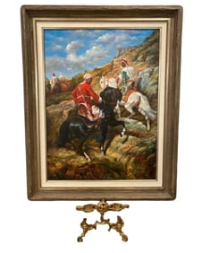Huge Arab Riders Oil Painting on Canvas