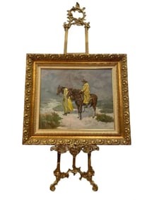 Western Cowboys Oil Painting by G. Bondad