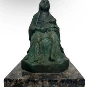 Santa Fe Mother and Child Bronze Sculpture