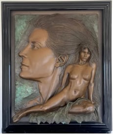 Large Bill Mack Bronze Relief