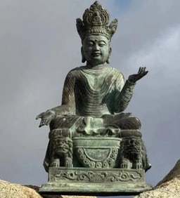 Large Buddha Bronze Sculpture