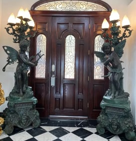 Life Size Bronze floor Lamps