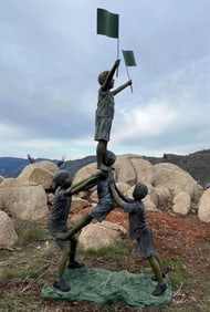 Life Size Bronze Statues By Jim Davidson