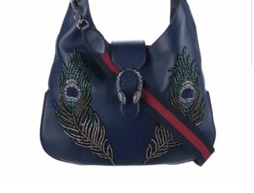 Limited Edition Gucci Calfskin Sequin Embroidered Extra Large Dionysus