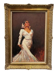 Flamenco Dancer Oil Painting by Dowell