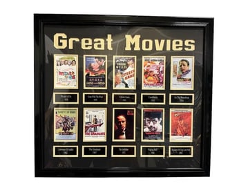 Framed Great Vintage Movies Poster
