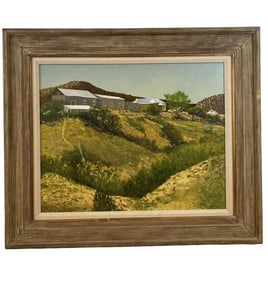 Landscape Oil on Panel by Walt Johnston