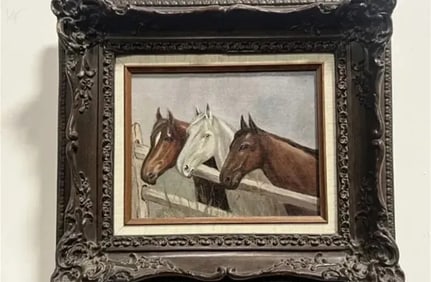 Horses Oil on Canvas Painting