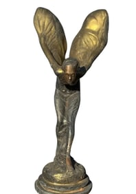 Giant Rolls Royce bronze statue