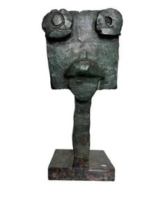 J. Miro Modern Bronze Sculpture