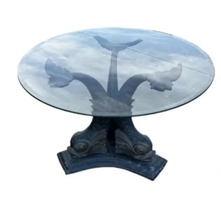 Large Bronze Koi Fish Dining Table