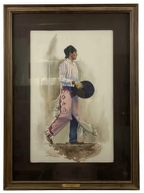 Rodeo Cowboy Oil Painting by Tom Darrah