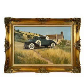 1940 Cadillac V-16 - Tom Darrah 1980 Oil Painting