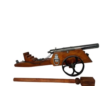 19th Century Scale Model of an Artillery Cannon