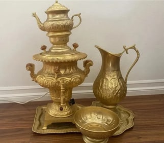 Vintage Gold Samovar