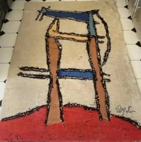 20TH CENTURY VINTAGE SWEDISH ROBERT JACOBSEN EGE RUG