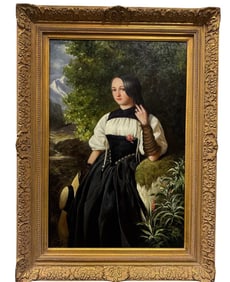 Lady Portrait Oil on Canvas