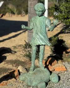 Life Size Bronze Girl Sculpture