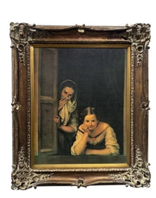 Bartolome Esteban Murillo - The Galicians at the window on Canvas