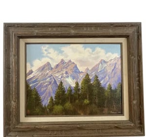 1991 Landscape Oil Painting on Panel Painting by Maurice