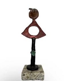 J. Miro Modern Bronze Sculpture