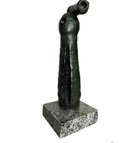 J. Miro Modern Bronze Sculpture