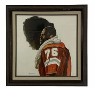 1984 Sport Watercolor Art by Walt Johnston