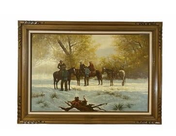 Western Oil Painting on Canvas by John Stanford